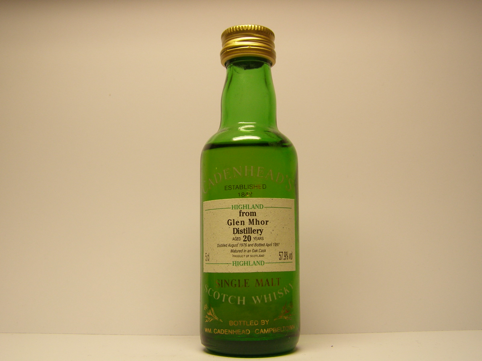 SMSW 20yo 1976-1997 "Cadenhead´s" 5cl 57,9%vol